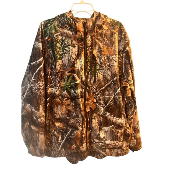 RealTree Mens Camouflage Outdoor hunting Full Zip Work wear Jacket Sz Large - Picture 1 of 8